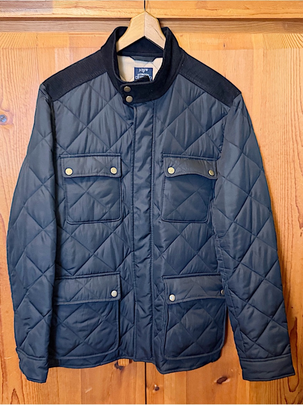 J. Crew Factory Midweight Diamond Quilted Jacket
